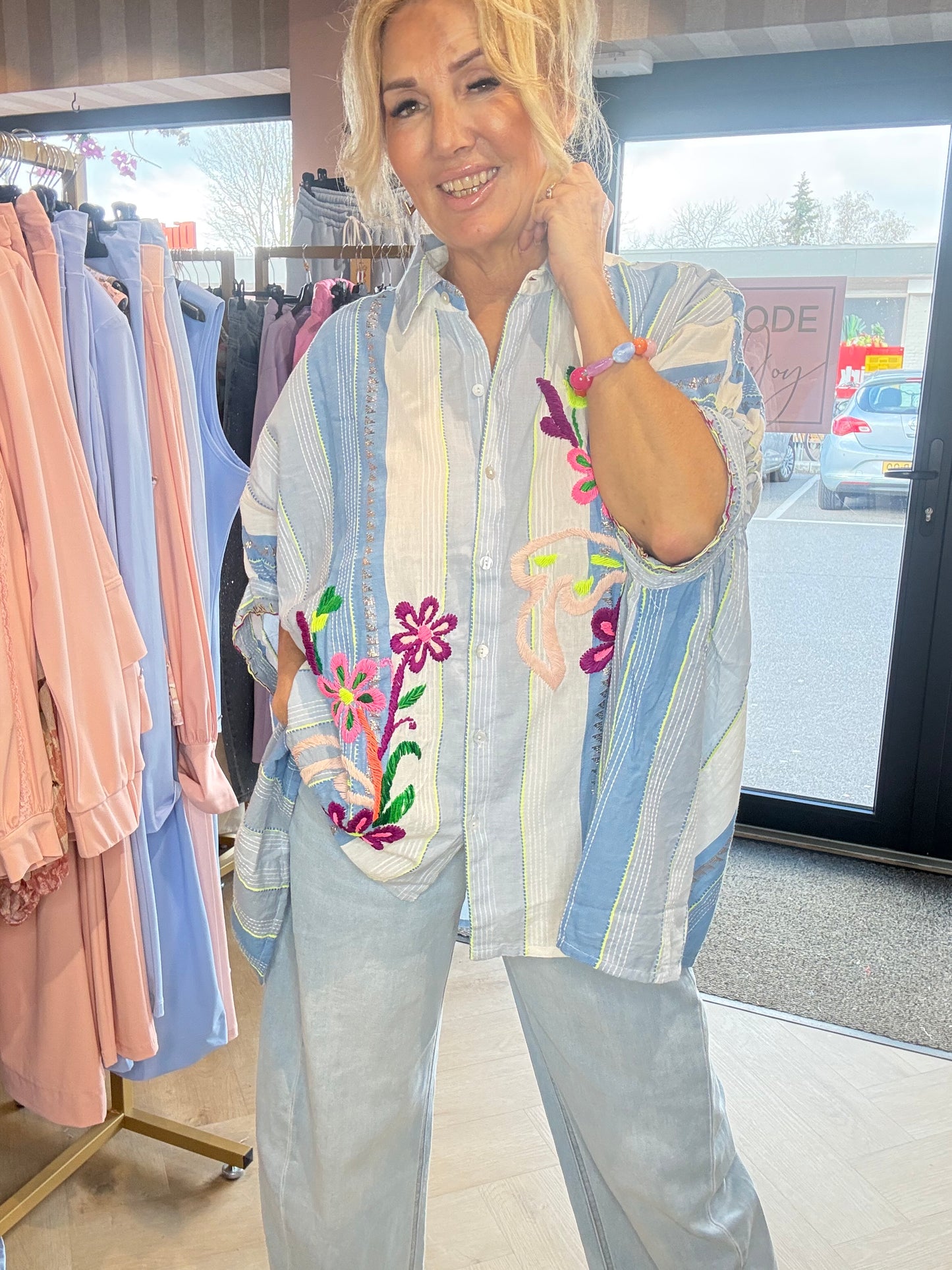 Blouse Sepya Blauw