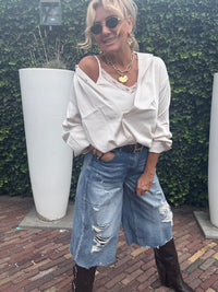 Blouse Two In One Beige