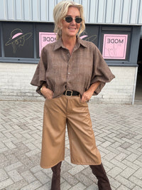 Bermuda-/culotte-shortsit, kamelinruskea Puh