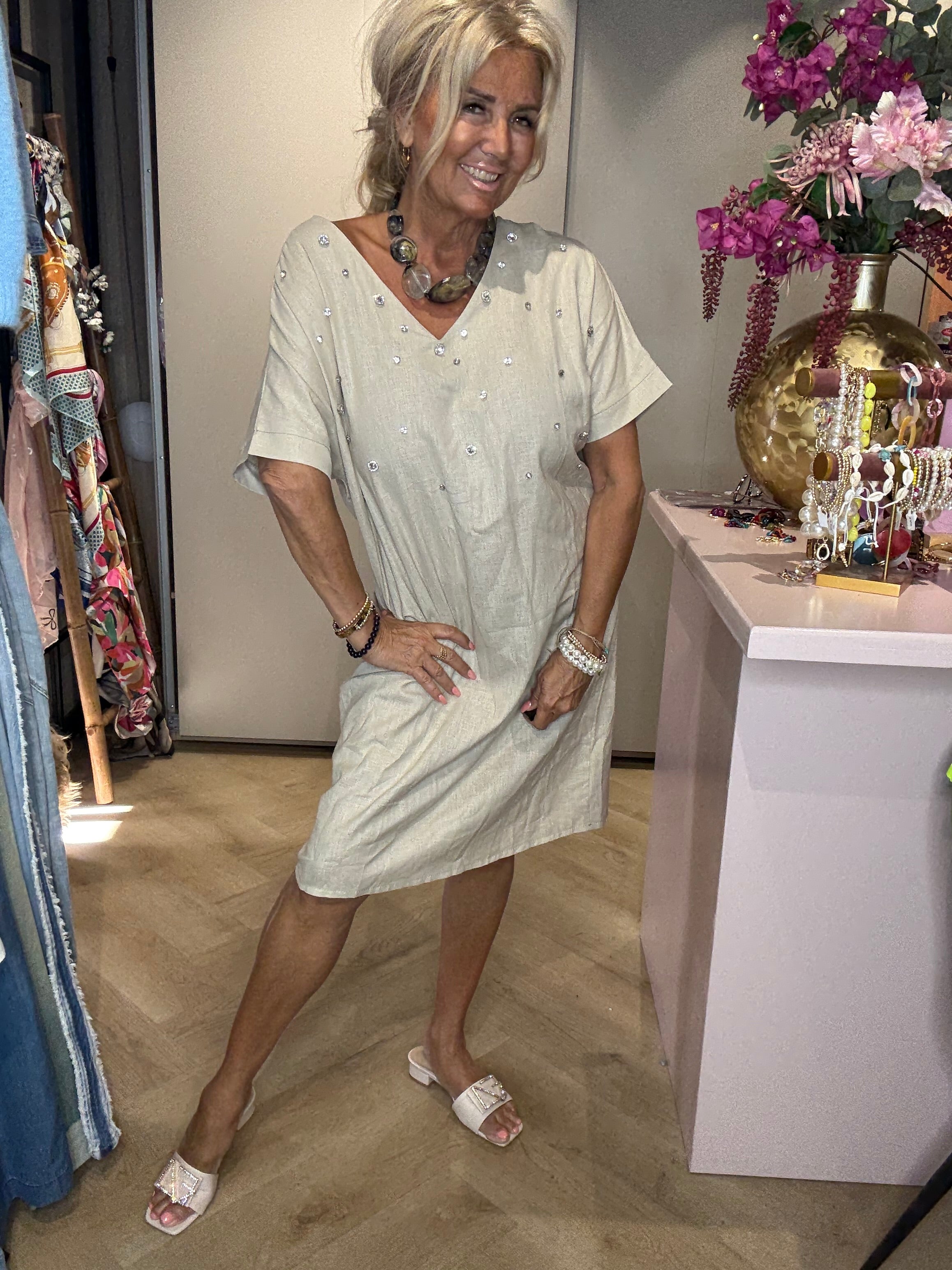 Dress Marie Stone linnen