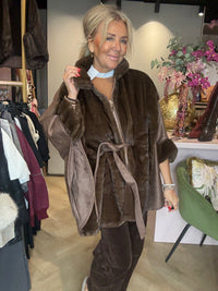 Poncho Jas Donkerbruin
