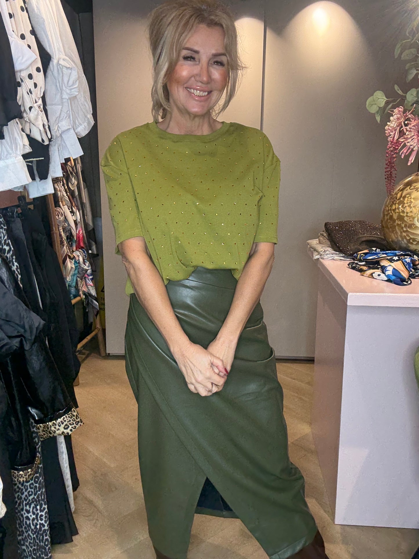 T shirt Matcha Green All over Steentjes