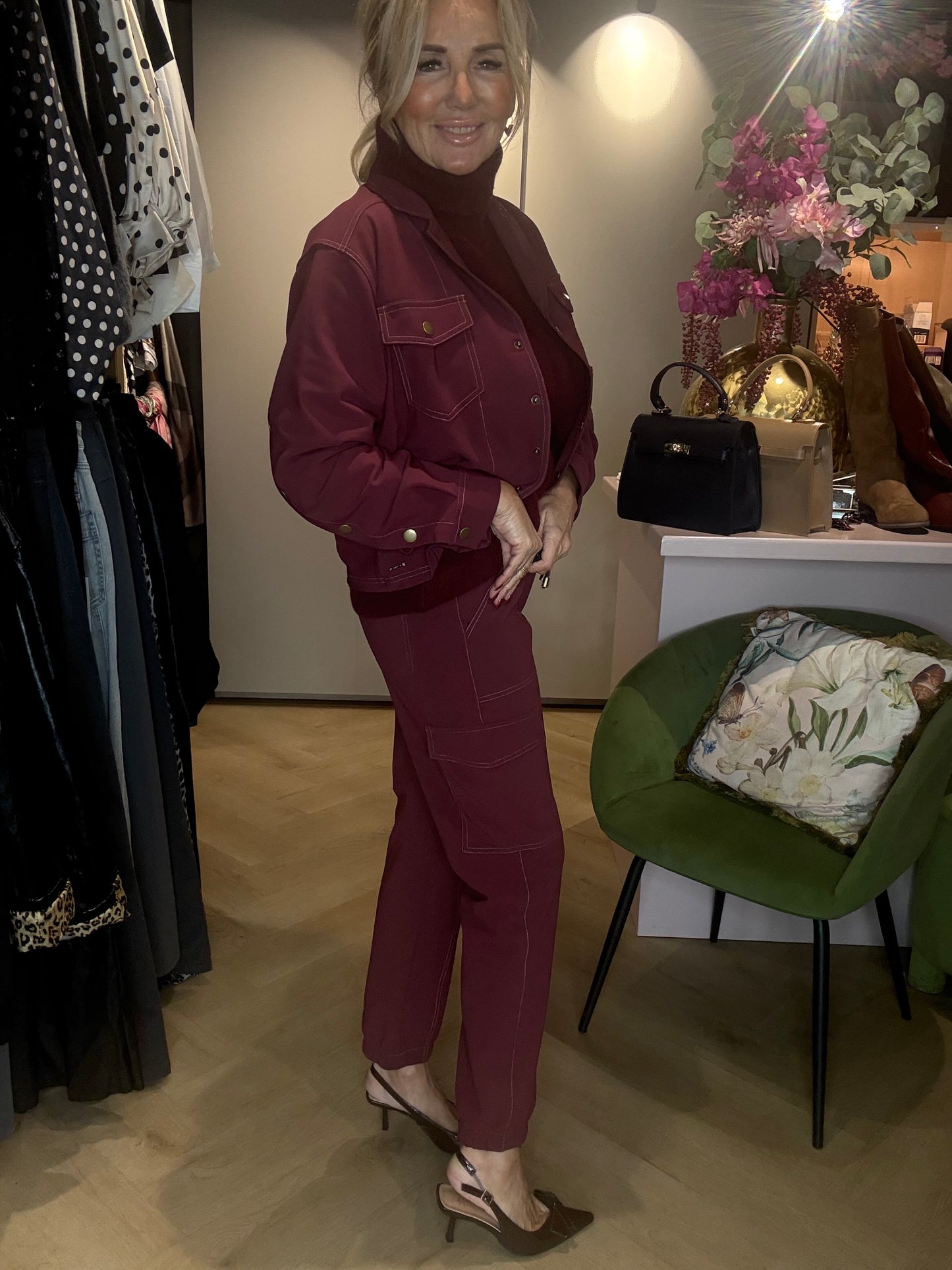 Mi Piace MP202681 Burgundy Bonded jasje