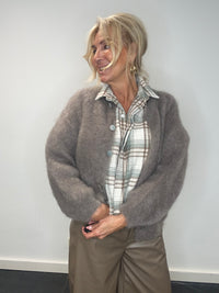 Vest mohair Taupe