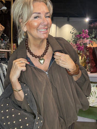 Hart ketting bruine bol