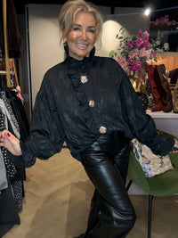 Roesel Blouse Zwart