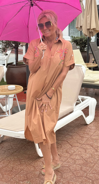 Jurk Tropical Caramel