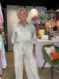 Broek linnen Beige