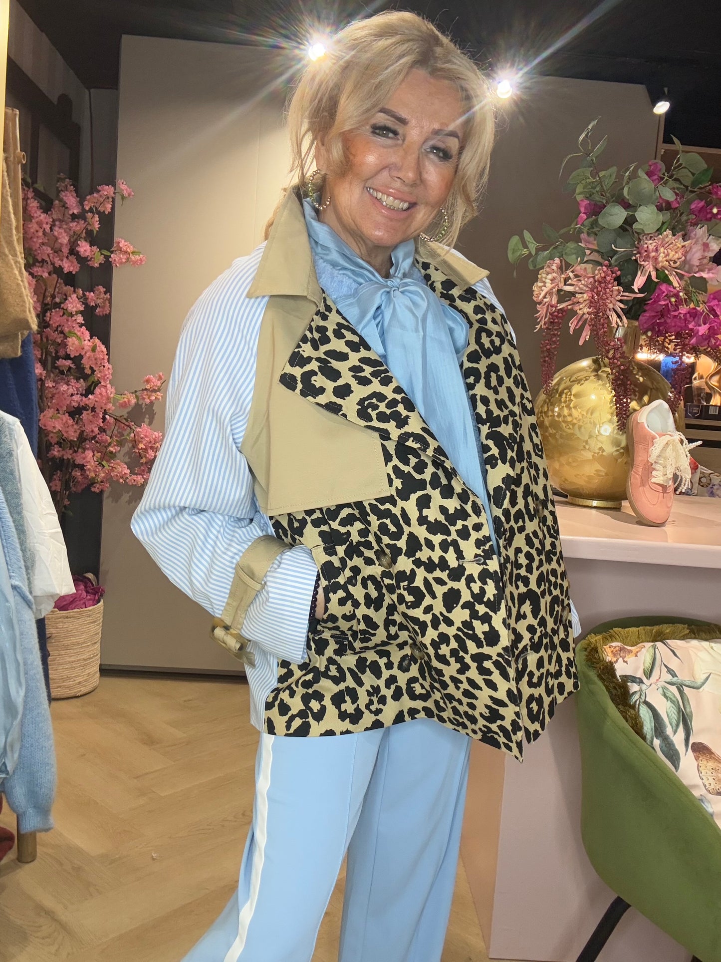 Jasje Panter/Licht Blauw