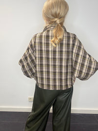 Bluse Emma Mosgrün kariert