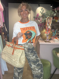 T-shirt ikonisk orange