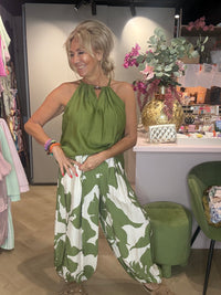 Halter top Matcha Green