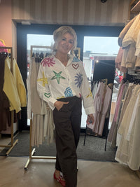 Spodnie Barrel w kolorze ciemnego brązu