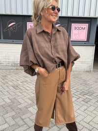 Bluse Esther Hellbraun/Camel