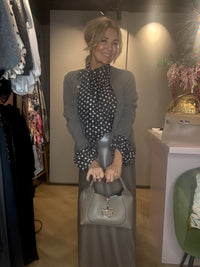 Veagan Leatherlook Rok Taupe