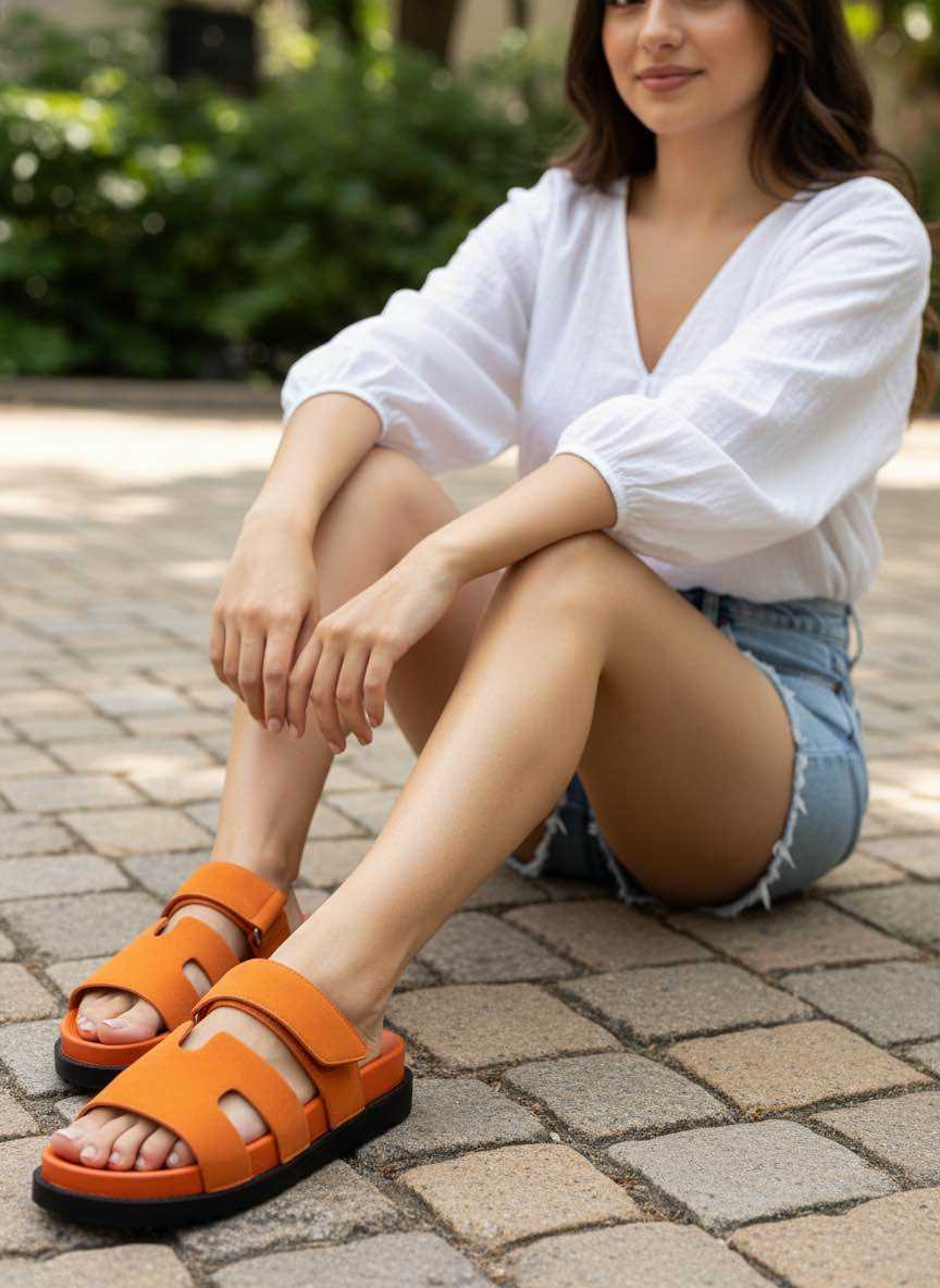 Hera Sandaal Orange