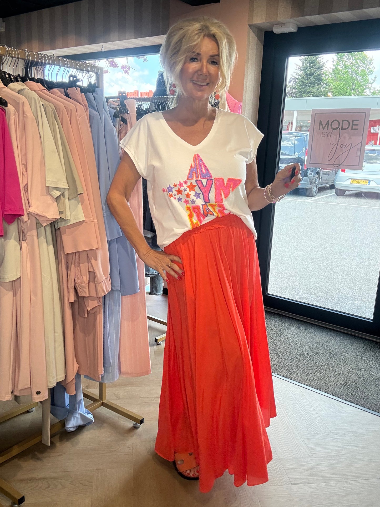 T shirt Star ✨oranje🧡