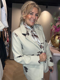 Blazer crème Fleur