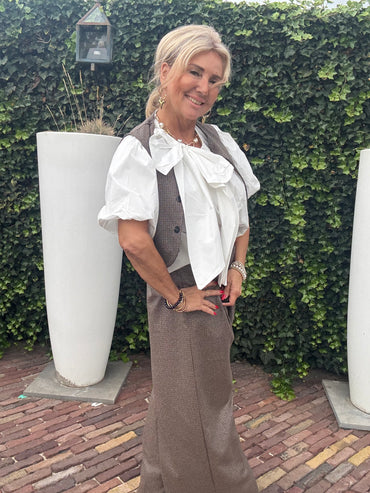 Bow Blouse Wit