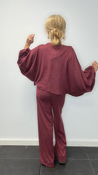 2 Delige set Comfy Balloon Burgundy