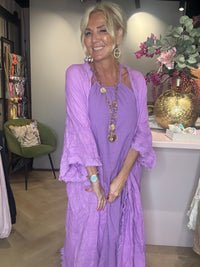 Kimono linnen Lila