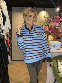 Trui het Schippertje Licht Blauw /Bruin