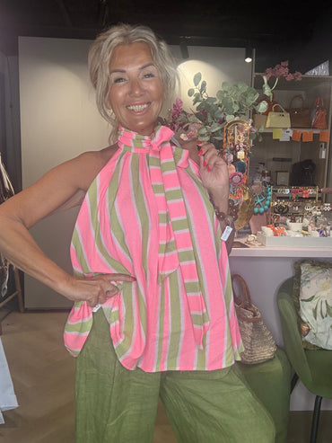 Top halter strik matcha