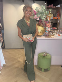 Linnen Pantalon Broek Groen