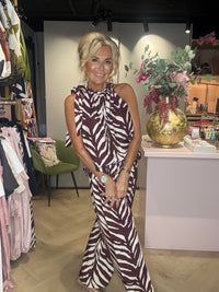 2-delt sæt zebra 🦓 Bordeaux