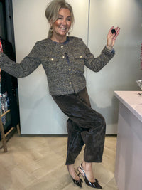 Broek Barrel Bruin Blauw