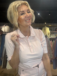 Triple Nine Top TP6941 Powder pink met Parels