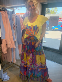 T shirt geel love
