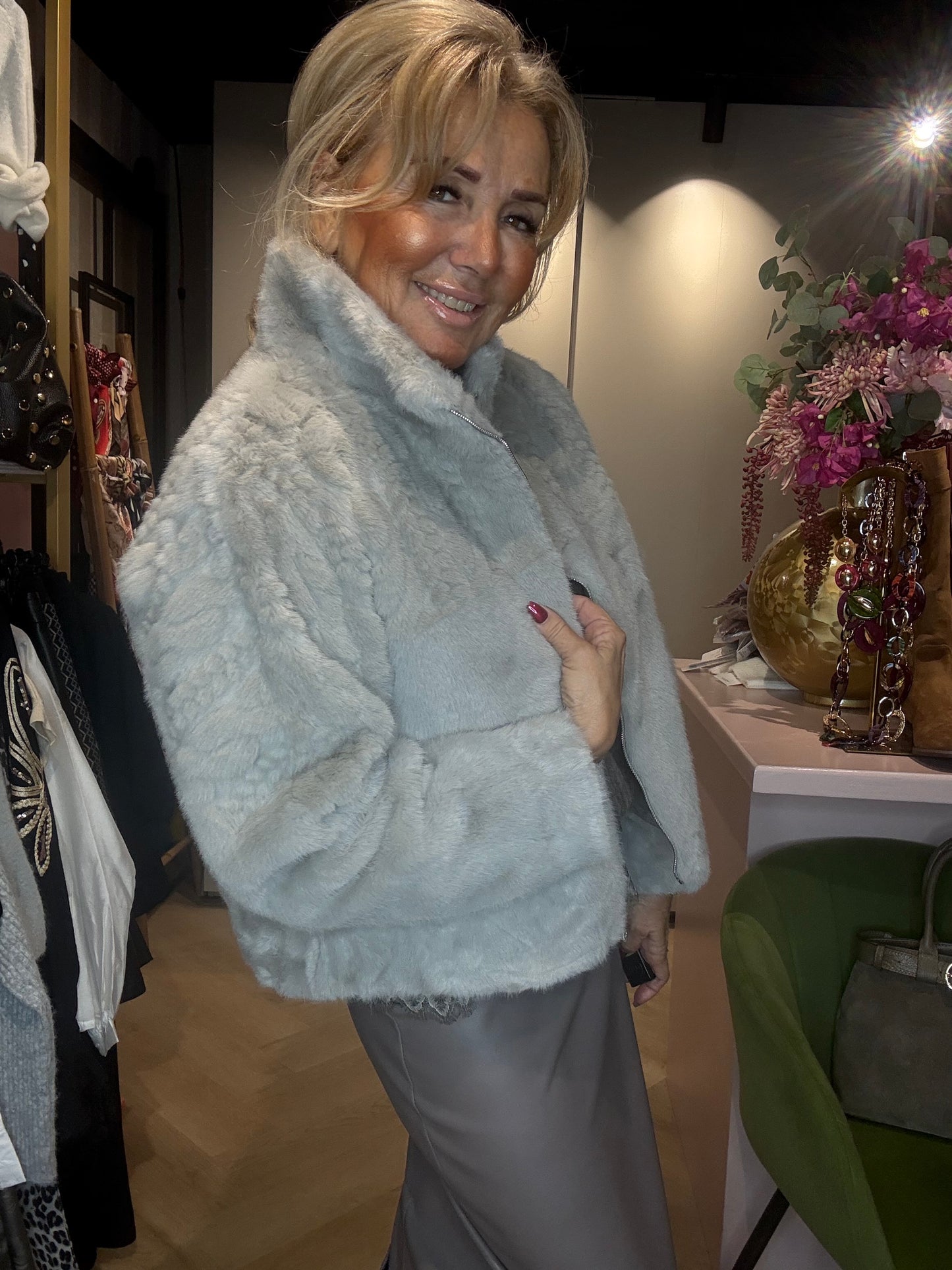 Jasje Fake Furr Grijs / Taupe