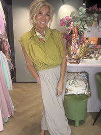 Balloon Jacket Matcha Green Model