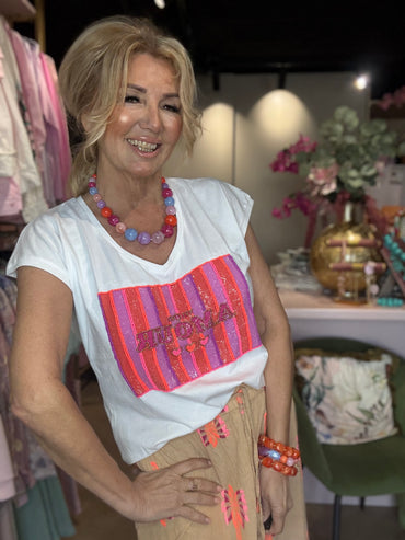T shirt MON  AMOUR WIT