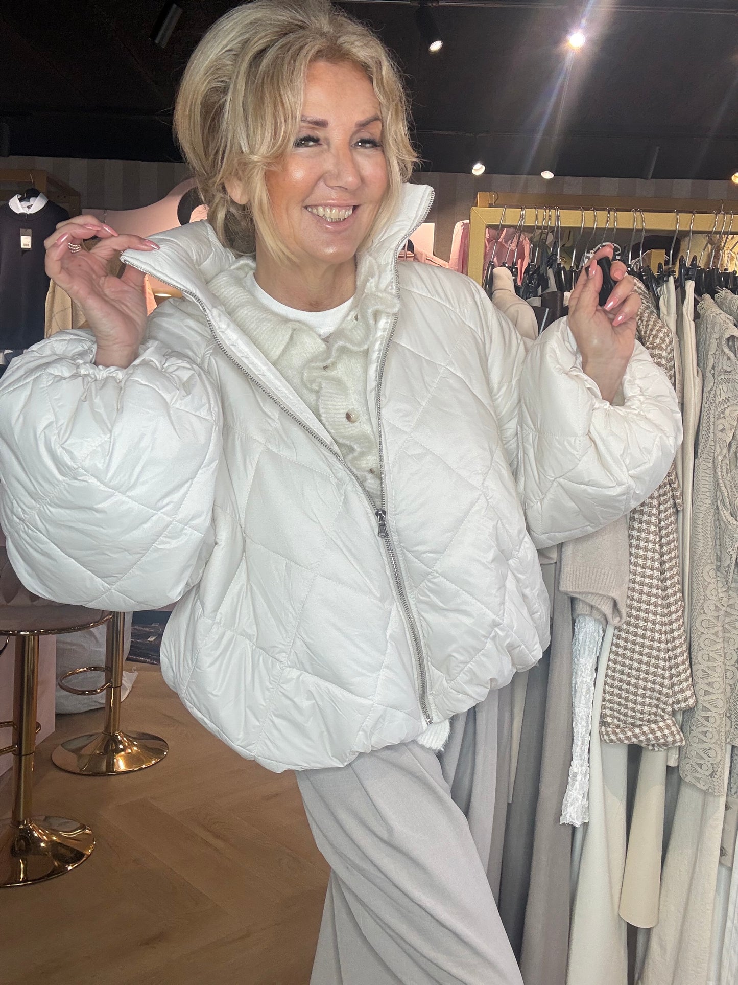 Puffer Jacket Off White