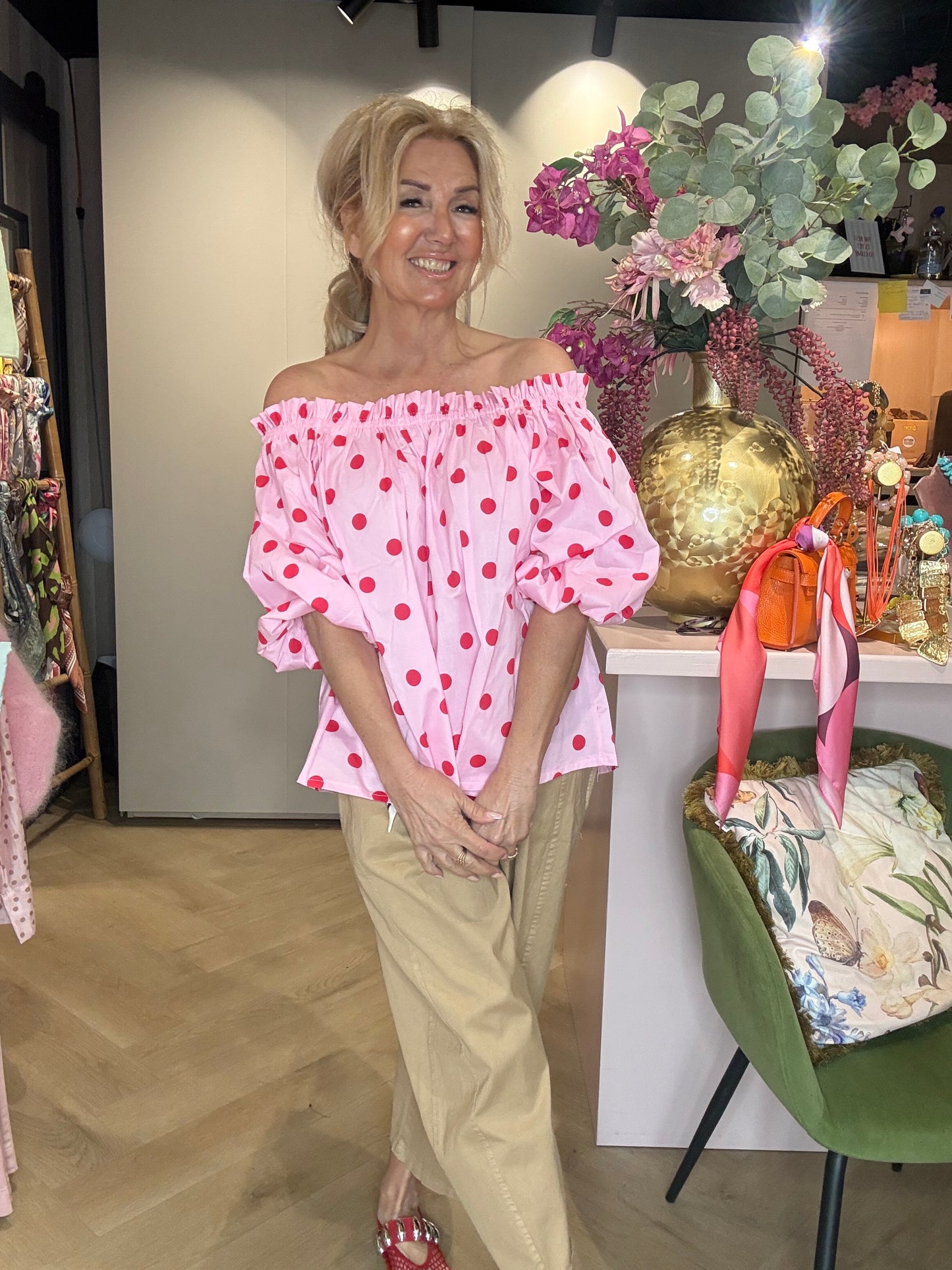 Stropfri bluse Rose