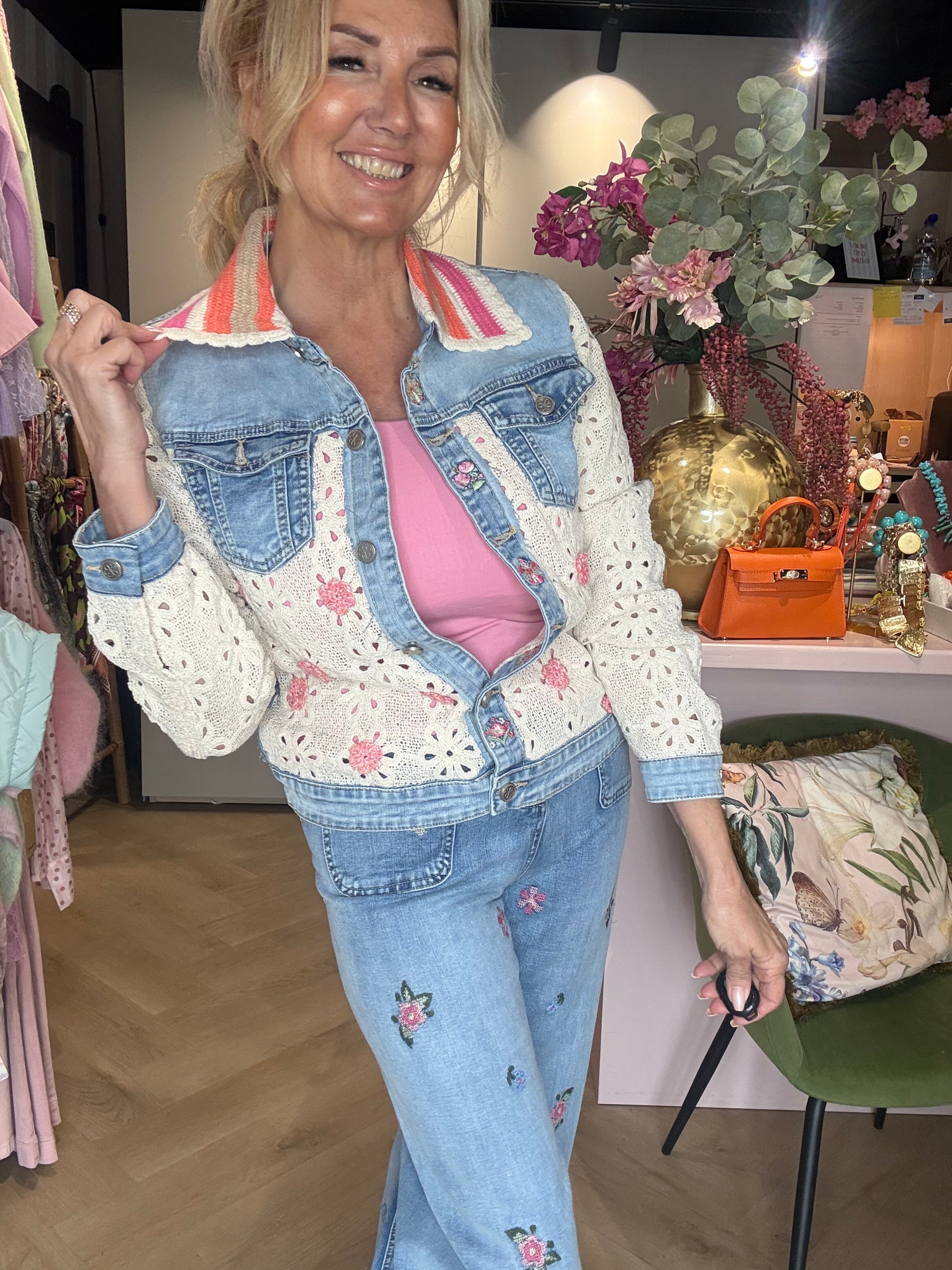 Jeans Jack Flower Pink