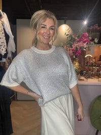 Luxe Knitwear Top Céline Wol Wit