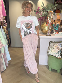 T shirt teckel pink