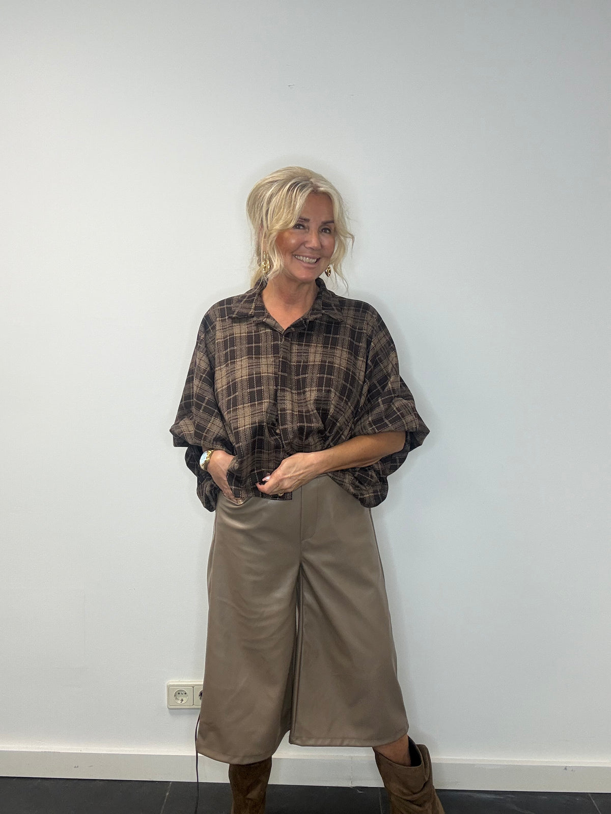 Puh Taupe Bermuda culottes