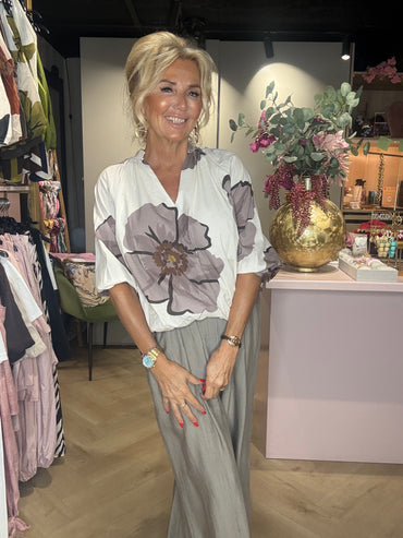 Blouson Flower Taupe