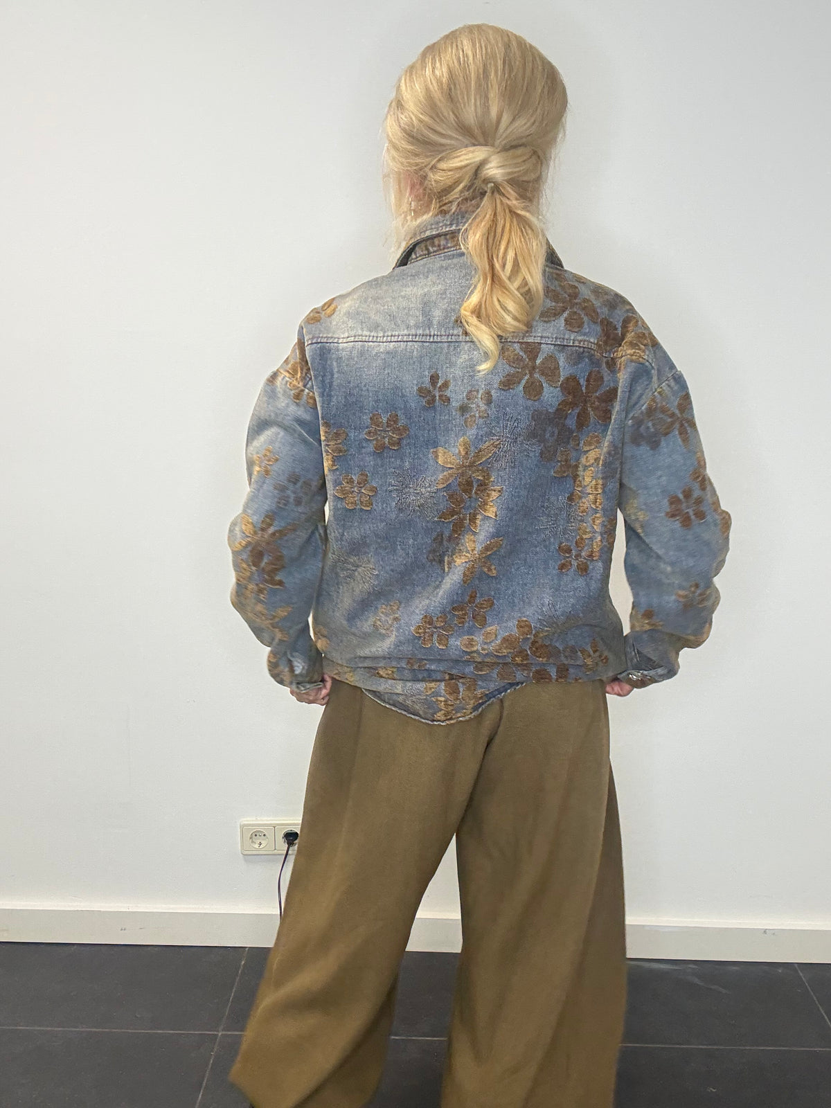 Blouse jeans Bleach Flower
