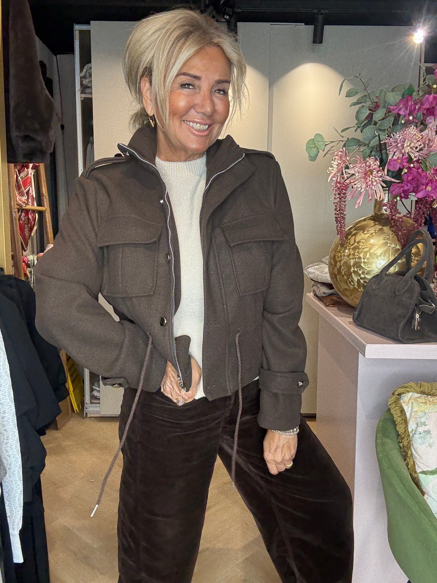 Jasje Kort Model Donker bruin