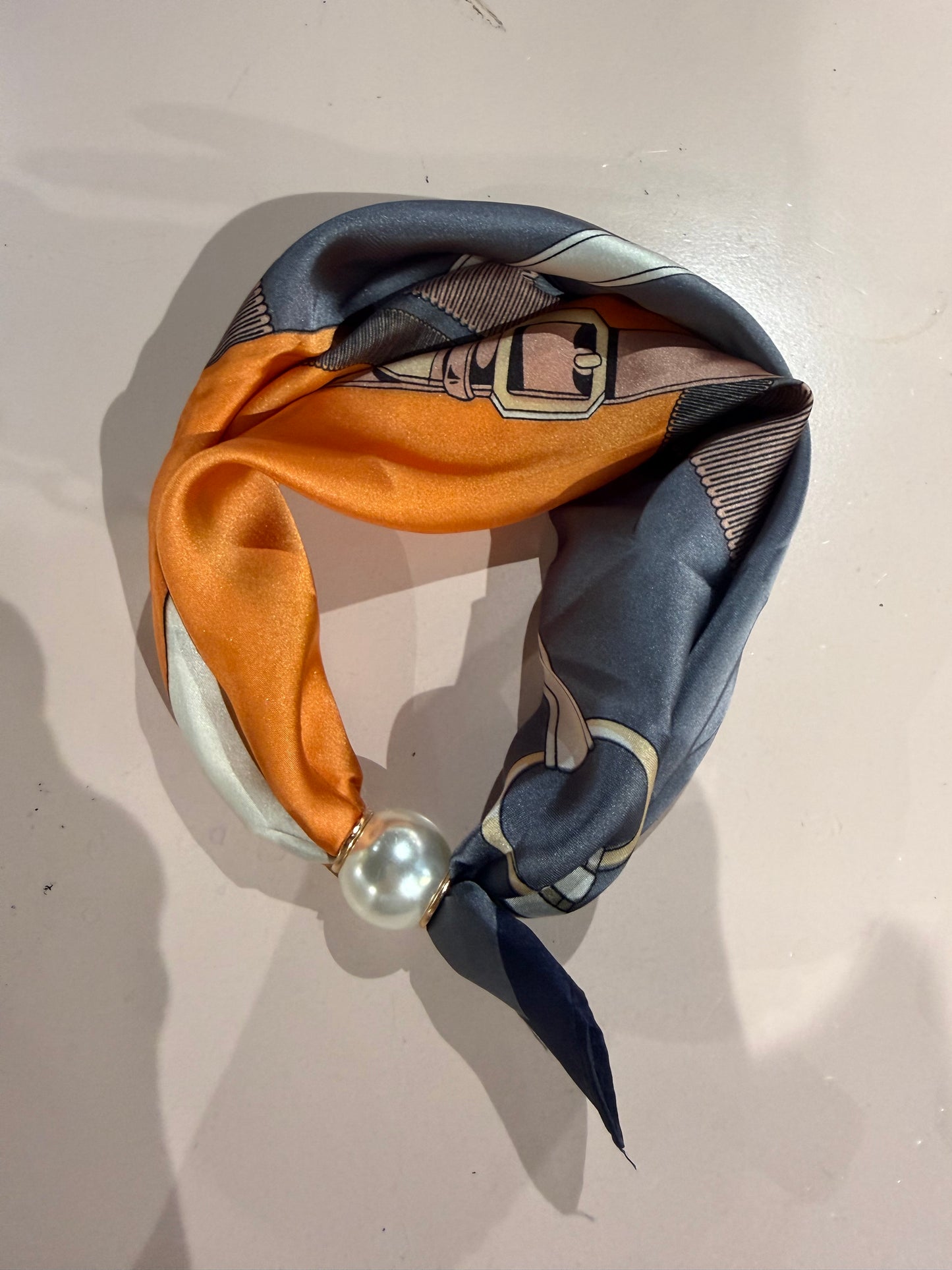 Magic Pearl sjal Orange