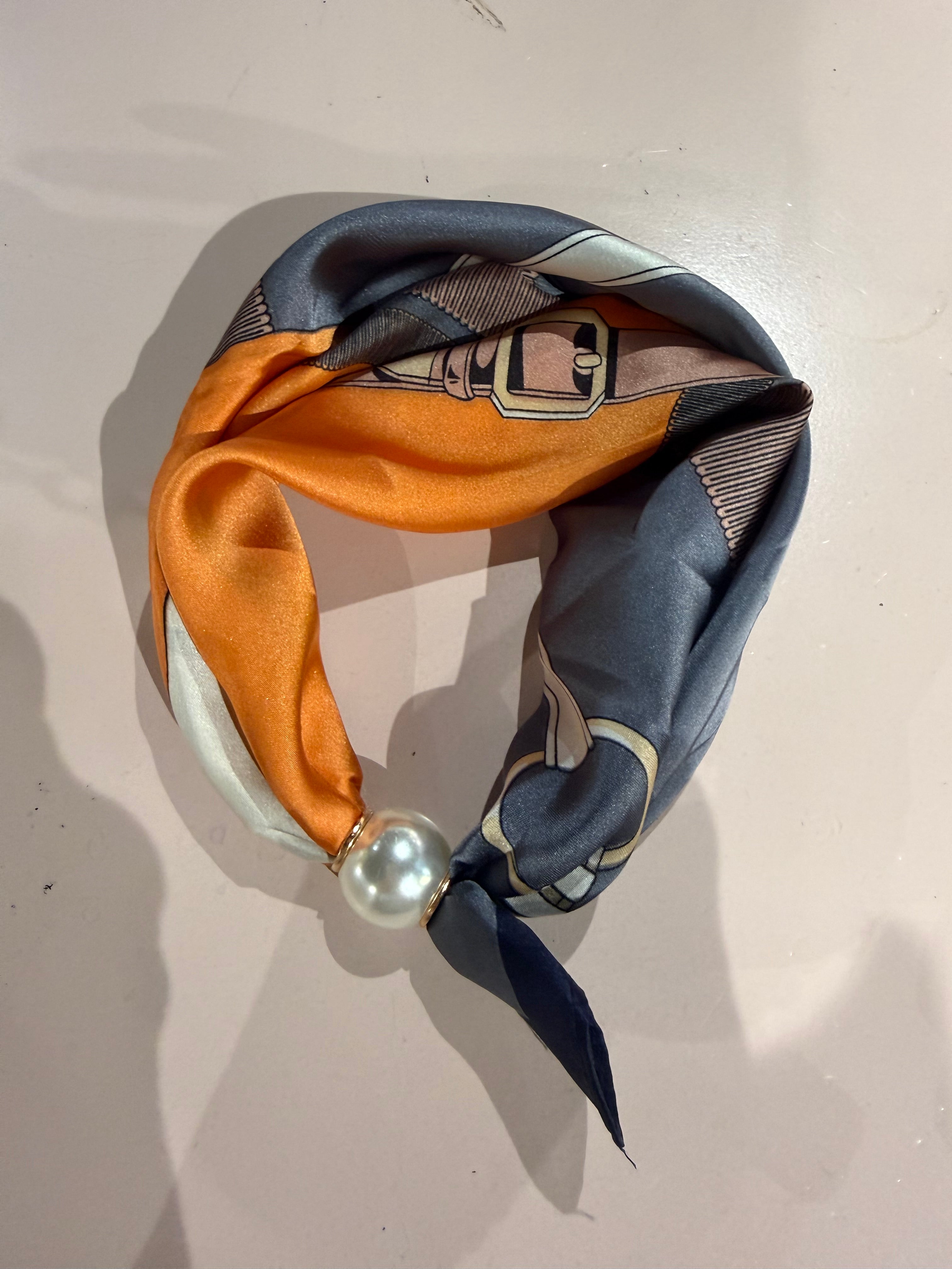 Magic Pearl sjal Orange