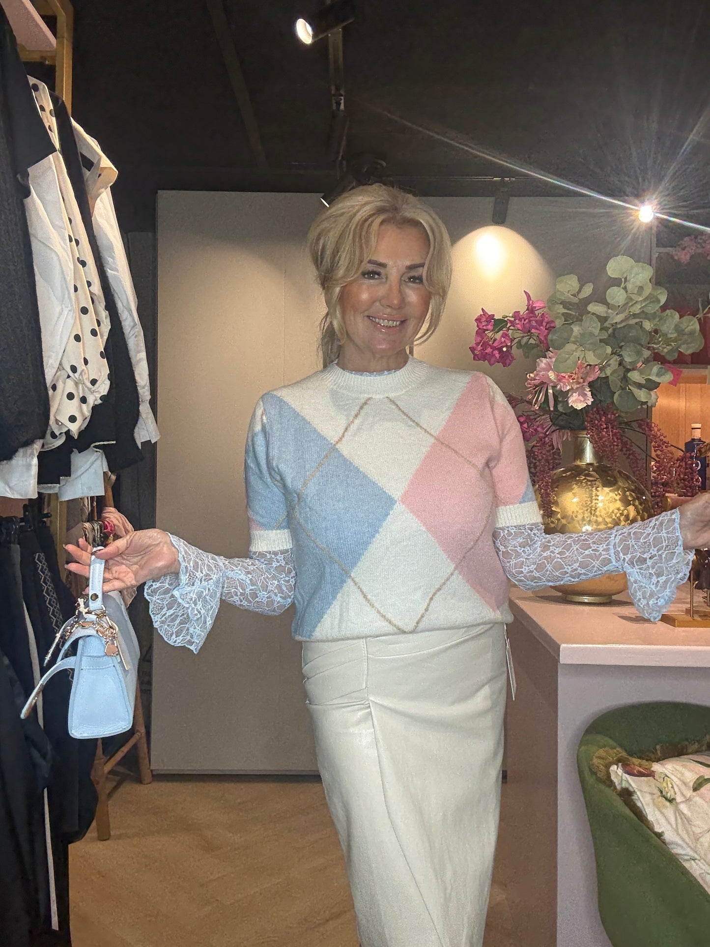 Knitwear Truitje College crème