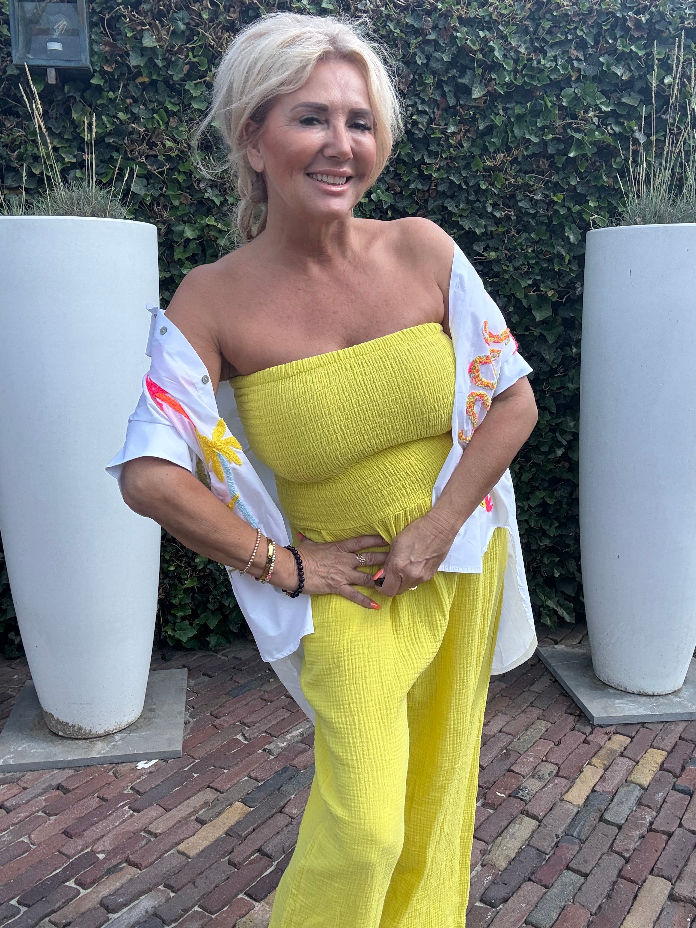 Jumpsuit strapless Summer Ease lemon 🍋