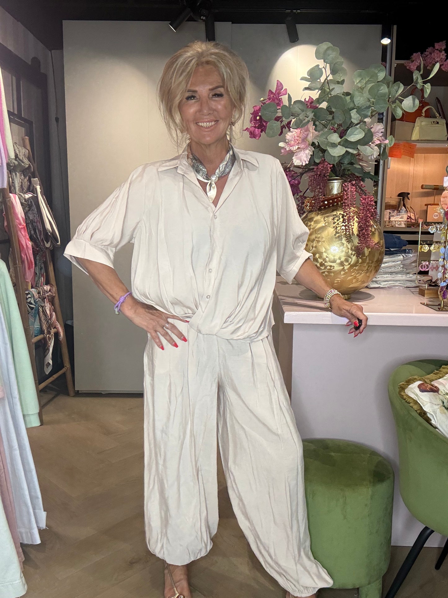 Broek Harem Beige