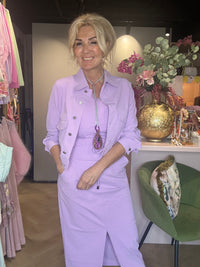Mi Piace Jacket Cropped Milky Lilac MP202348